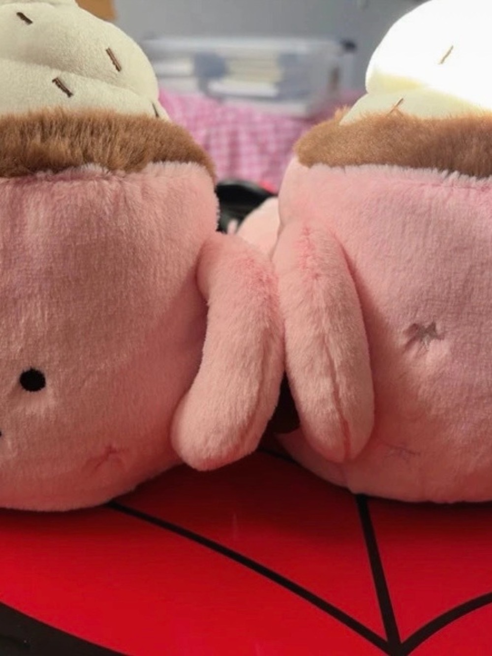 Fashion Nova Pink Plush Slipper Boots